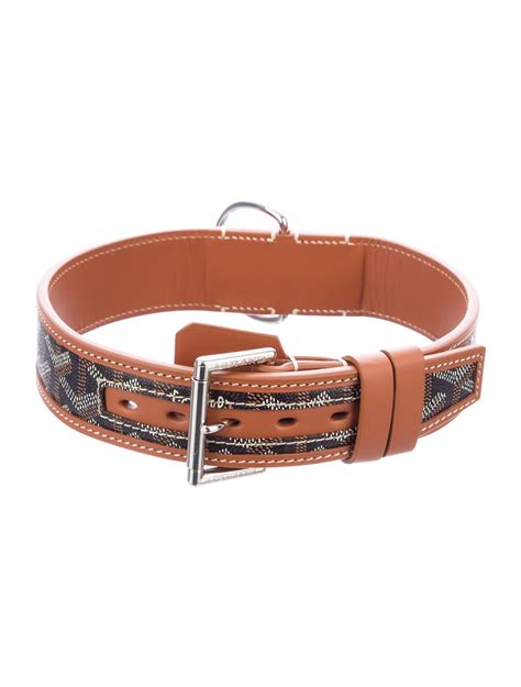 Goyard Goyardine Franklin Dog Collar 